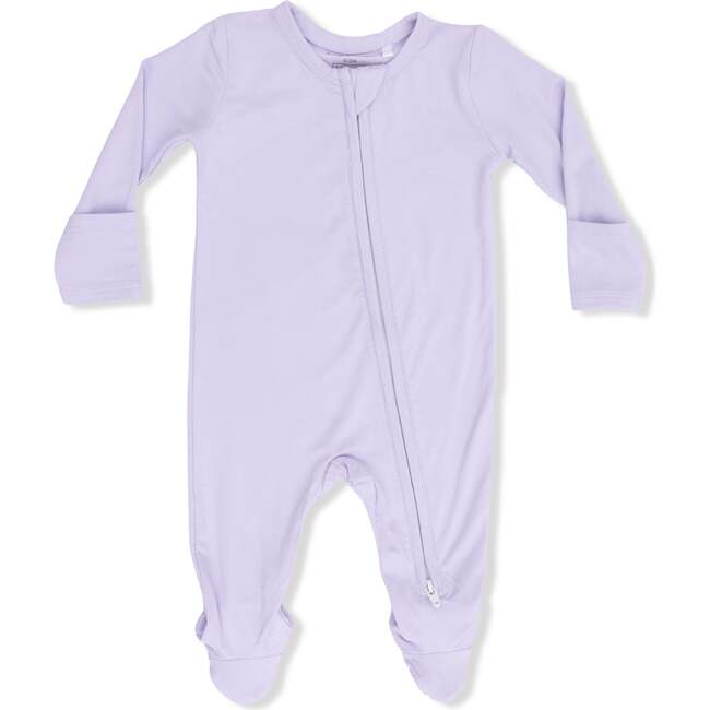 Solid Orchid Petal, 2 Way Zipper Footie
