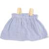 Micro Gingham Blue Blizzard, Top with Bows and Ruffle Leg Bloomer - Mixed Apparel Set - 3