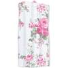 Cabbage Rose Stripe, Ruffle Burp Cloth - Burp Cloths - 2