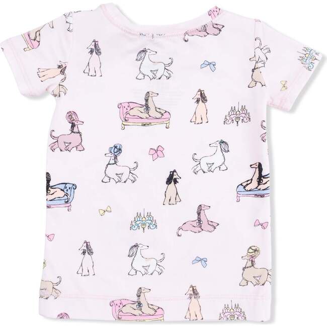 Fancy Hounds with Bows, Short Sleeve Loungewear Set