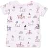 Fancy Hounds with Bows, Short Sleeve Loungewear Set - Mixed Apparel Set - 2