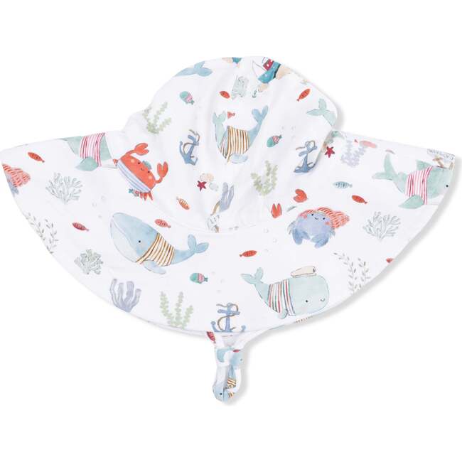 Sailor Sea Creatures, Wide Brim Sun Hat