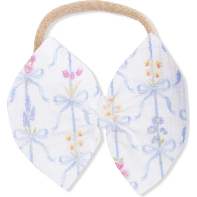 Ribbon Bouquets, Dress with Bow & Bloomer with Bow on Headband Set