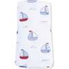 Bubbly Sailboats Blue, Swaddle Blanket - Swaddles - 2