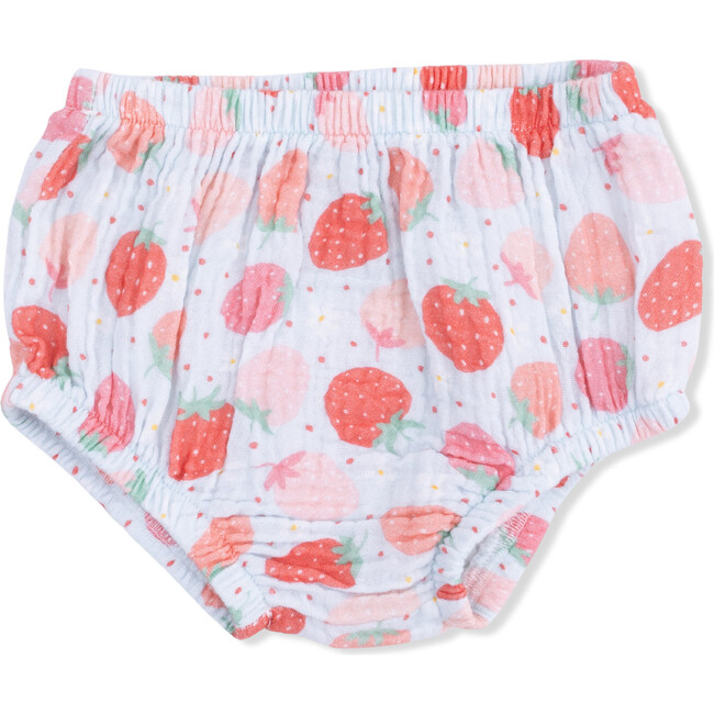 Strawberry Bliss, Jill Dress with Bloomer & Large Bow - Dresses - 4