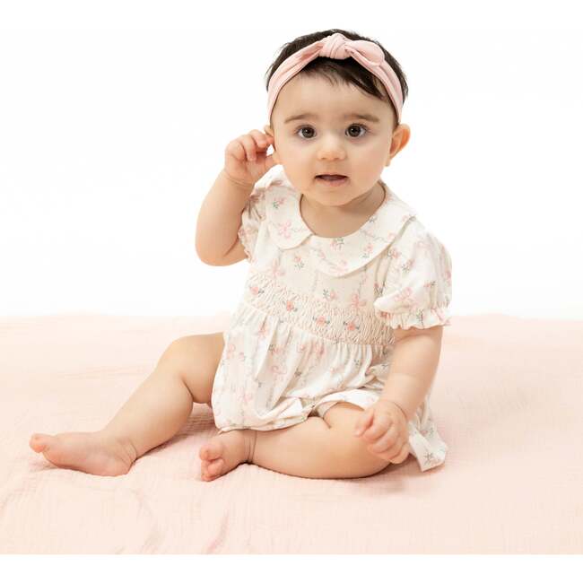 Dainty Buds and Bows, Smocked Dress Set