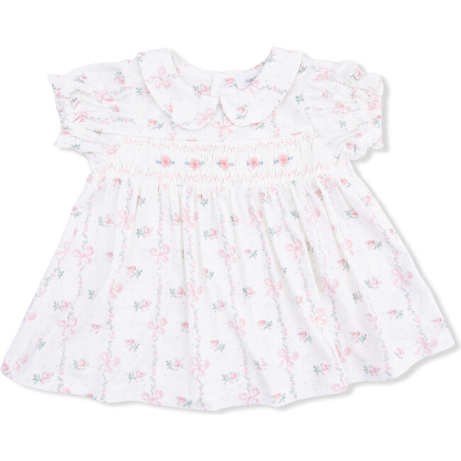 Dainty Buds and Bows, Smocked Dress Set - Dresses - 3