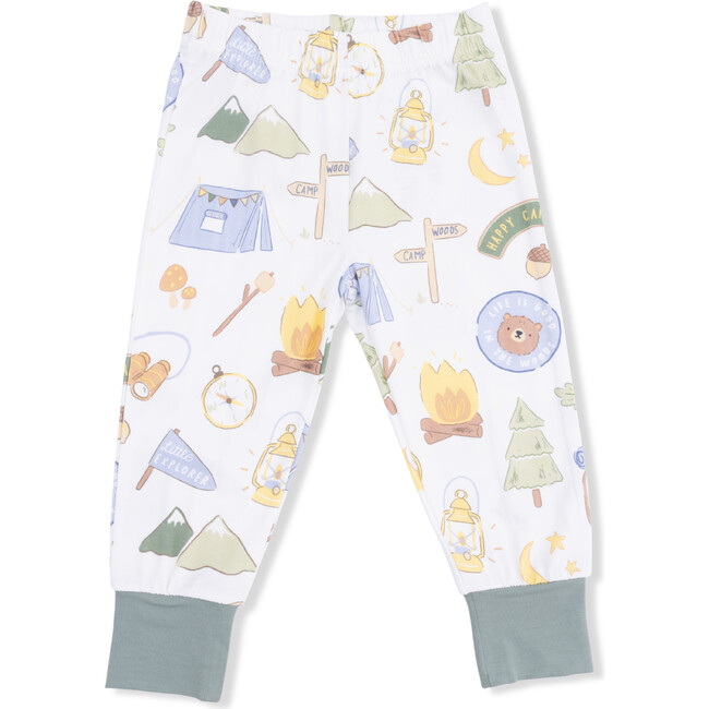 Camping Blue, Short Sleeve Loungewear Set - Mixed Apparel Set - 4