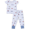 Construction Vehicles, Short Sleeve Loungewear Set - Mixed Apparel Set - 1 - thumbnail