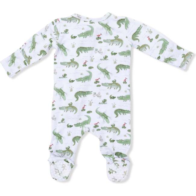 Crayon Alligators, 2 Way Zipper Footie - Footie Pajamas - 3