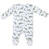 Crayon Alligators, 2 Way Zipper Footie - Footie Pajamas - 3