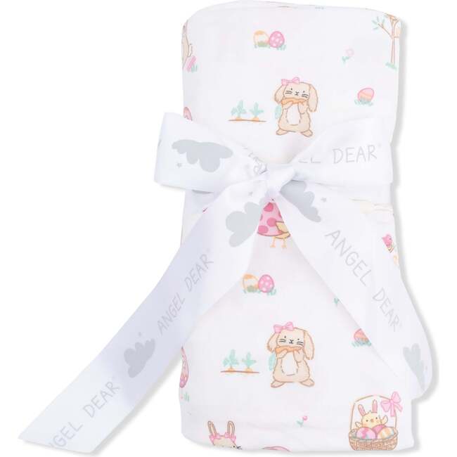 Easter Egg Hunt Pink, Swaddle Blanket
