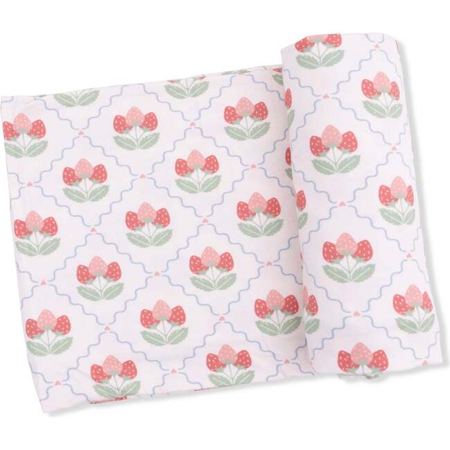 Sweet Strawberries, Swaddle Blanket