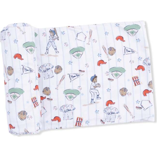 Home Run Baseball, 2 Way Zipper Footie & Swaddle