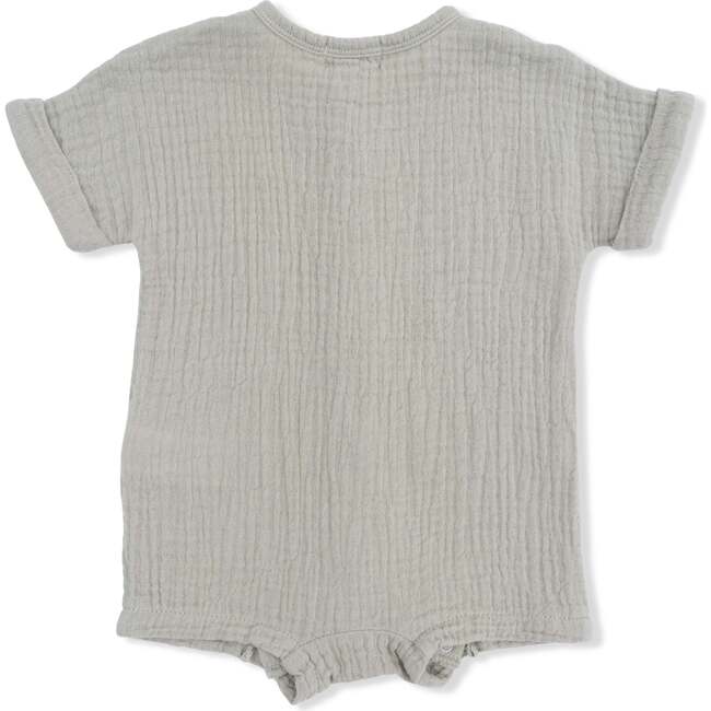 Solid Muslin Desert Green, Dolman Henley Shortall