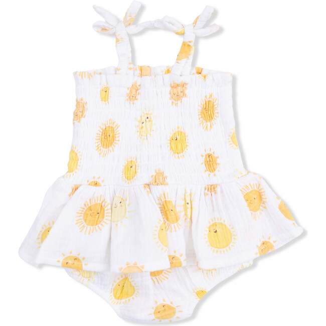 Happy Suns, Smocked Bubble with Skirt