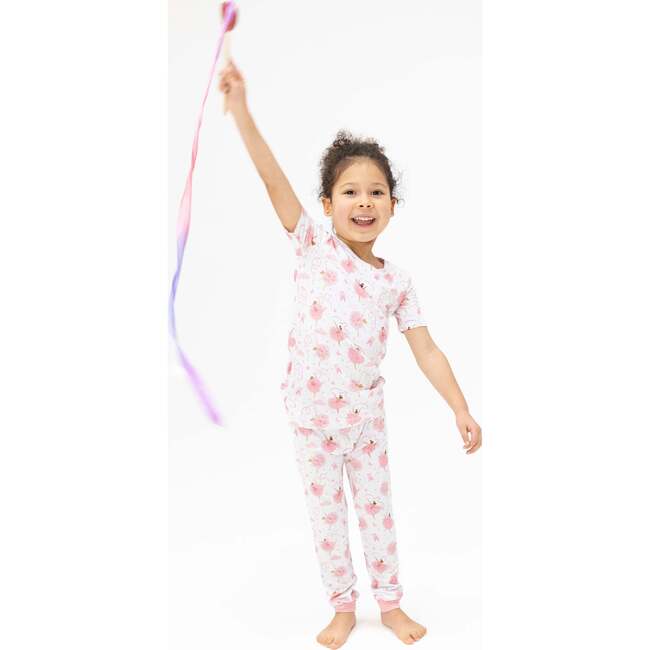 Ribbon Ballerinas, Short Sleeve Loungewear Set