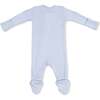 Solid Niagara Mist Viscose from Bamboo, 2 Way Zipper Footie - Footie Pajamas - 2