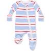 Preppy Rugby, 2 Way Zipper Footie - Footie Pajamas - 1 - thumbnail