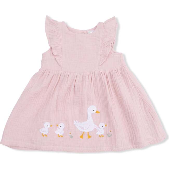 Lotus Flower Ducklings, Ruffle Sleeve Dress and Bloomer