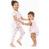 Ribbon Ballerinas, Short Sleeve Loungewear Set - Mixed Apparel Set - 2