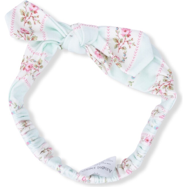 Antoinette Stripe, 2 Way Ruffle Sleeve Zipper Footie & Headband Set