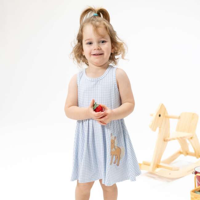 Cute Farm Animals Applique , Tank Dress with Bloomer