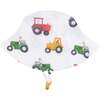 Tractor Friends, Muslin Henley Shortall with Bucket hat - Rompers - 2 - thumbnail