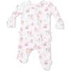 Easter Egg Hunt Pink, 2 Way Ruffle Back Zipper Footie - Footie Pajamas - 1 - thumbnail