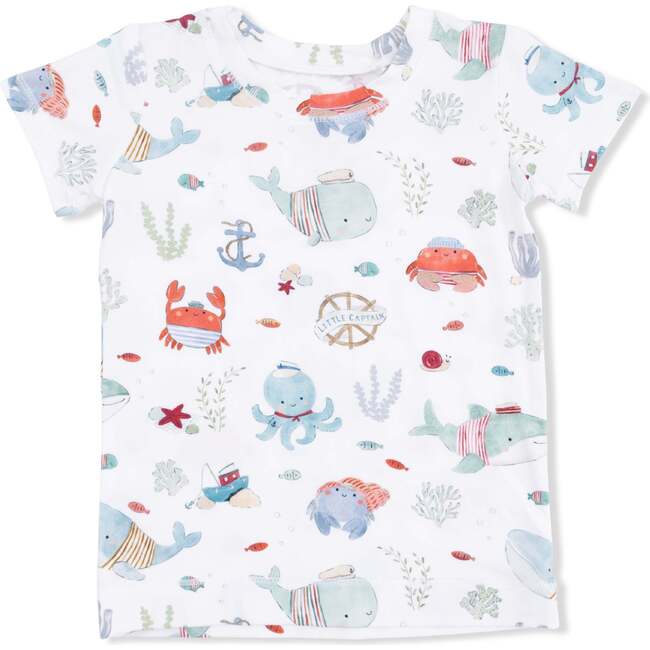 Sailor Sea Creatures, Short Sleeve Loungewear Set