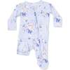 Ashley Rose Floral, 2 Way Ruffle Back Zipper Footie - Footie Pajamas - 1 - thumbnail