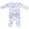 Ashley Rose Floral, 2 Way Ruffle Back Zipper Footie - Footie Pajamas - 2 - thumbnail