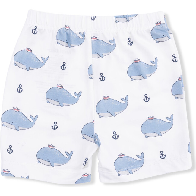 Bubbly Sailor Whales Blue, Loungewear Short Set - Mixed Apparel Set - 5