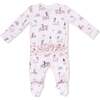 Fancy Hounds with Bows, 2 Way Ruffle Back Zipper Footie - Footie Pajamas - 2 - thumbnail