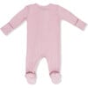 Solid Peachskin, 2 Way Zipper Footie - Footie Pajamas - 2 - thumbnail