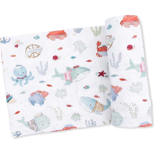 Sailor Sea Creatures, Swaddle Blanket