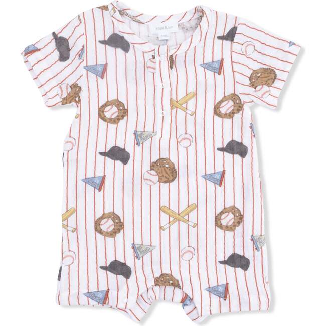 Vintage Baseball Stripe , Henley Shortall