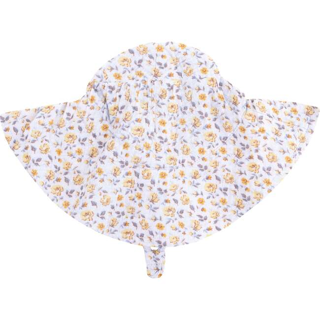 Yellow Country Roses, Wide Brim Sun Hat