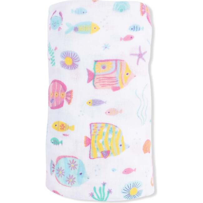 Sunny Coral Reef Fish, Swaddle Blanket