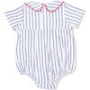 Baseball Stripe, Classic Box Pleat Bubble - Rompers - 2 - thumbnail