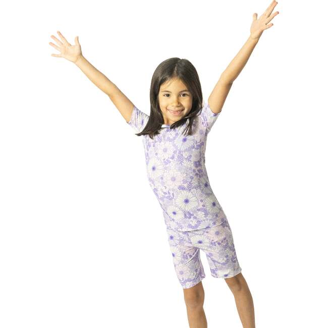 Lacy Lavender Floral, Loungewear Short Set