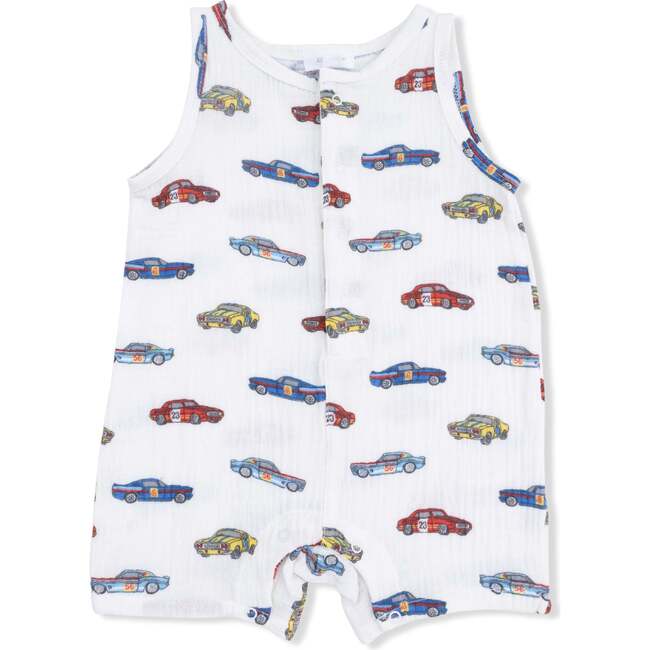Race Cars, Sleeveless Shortie Romper