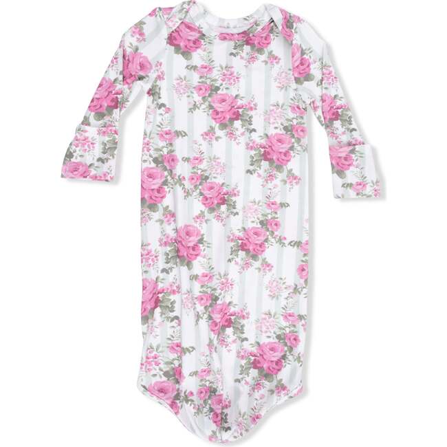 Cabbage Rose Stripe, Knotted Gown