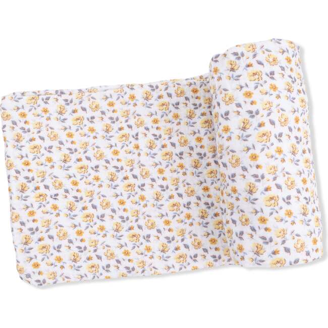 Yellow Country Roses, Swaddle Blanket