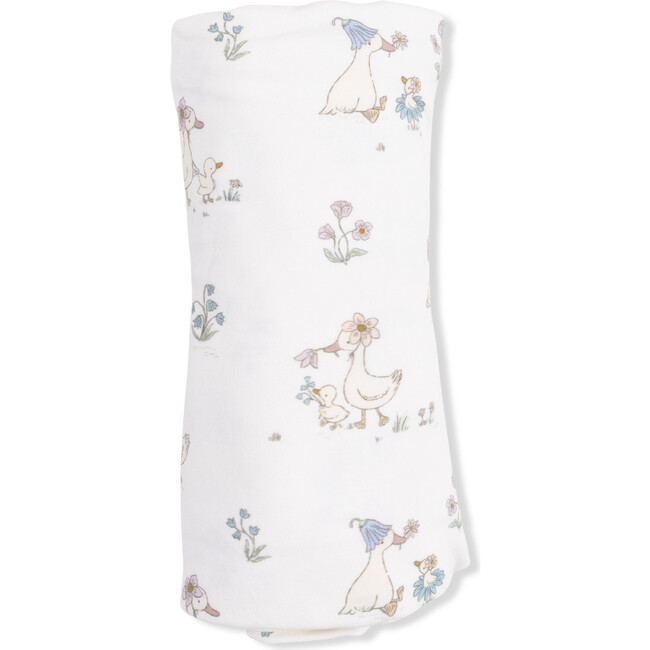 Flower Ducklings, Swaddle Blanket