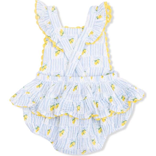 Lovely Lemons, Ric Rac Ruffle Sunsuit - Rompers - 4