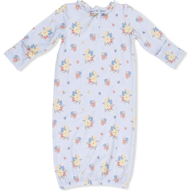 Country Stitch Floral , Kimono Gown & Knot Headband