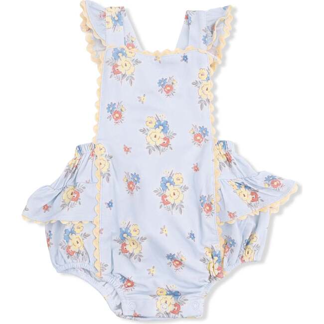 Country Stitch Floral , Ric Rac Ruffle Sunsuit