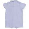 Micro Gingham Blue Blizzard, Polo Shortie - Rompers - 2 - thumbnail