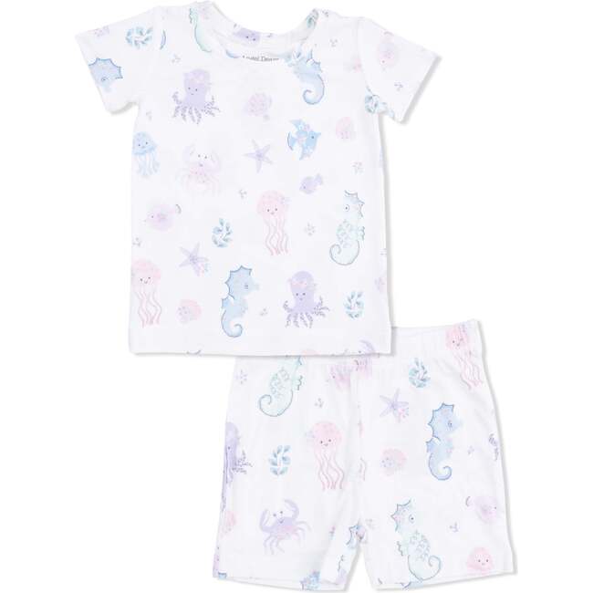 Floral Sea Creatures, Loungewear Short Set